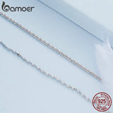 925 Silver Double Layer Bracelet Platinum Plated BSB094