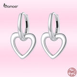 925 Silver Love Pendent Heart Earrings Women S925 Jewelry