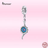 925 Silver Snake Demon Eye Charm Bead for Necklace Bracelet