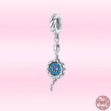 925 Silver Snake Demon Eye Charm Bead for Necklace Bracelet