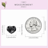 925 Silver Heart-Shaped Rose Charms Bracelet Beads Gift