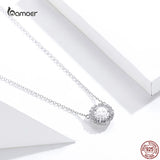 Zircon Silver Necklace 925 Sterling Silver Pendant for Women