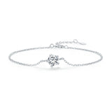 Moissanite 1CT D VVS1 EX Bracelet 925 Silver