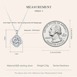 1CT Moissanite D VVS1 EX Necklace 925 Sterling Silver Diamond Pendant