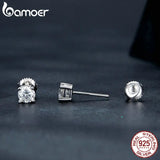2CT D VVS1 Moissanite Stud Earrings Round Cut