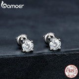 2CT D VVS1 Moissanite Stud Earrings Round Cut