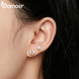 2CT D VVS1 Moissanite Stud Earrings Platinum Plated