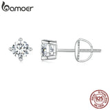 2CT D VVS1 Moissanite Stud Earrings Round Cut