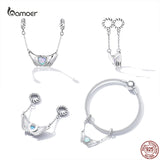 925 Sterling Silver Hands & Love Charm Bead for Bracelets