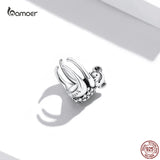 Koala Mono-Ear Cuff 925 Sterling Silver Animal Ear Clip Jewelry