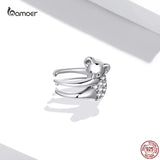 Koala Mono-Ear Cuff 925 Sterling Silver Animal Ear Clip Jewelry