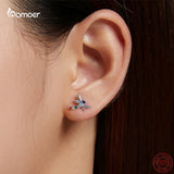Dragonfly 925 Sterling Silver Ear Studs for Girls Pop Jewelry GAE515