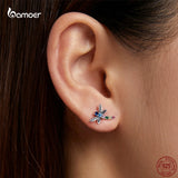 Dragonfly 925 Sterling Silver Ear Studs for Girls Pop Jewelry GAE515