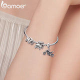 925 Silver Off-road Vehicle Charms for Women Bracelet DIY Jewelry