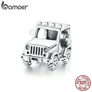 925 Silver Off-road Vehicle Charms for Women Bracelet DIY Jewelry