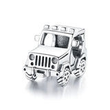 925 Silver Off-road Vehicle Charms for Women Bracelet DIY Jewelry