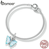 925 Sterling Zircon Butterfly Pendant for Bracelet & Bangle DIY