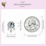 925 Silver Heart Moonstone Star Moon Charms Pendant DIY Jewelry