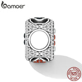 925 Silver CZ Poker Bead for Bracelet & Bangle Jewelry DIY