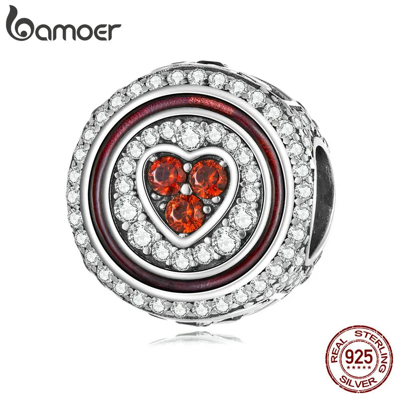 925 Silver CZ Poker Bead for Bracelet & Bangle Jewelry DIY
