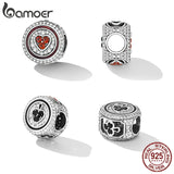 925 Silver CZ Poker Bead for Bracelet & Bangle Jewelry DIY