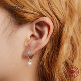 925 Silver Turquoise Shell Bead Drop Earrings Wedding Jewelry