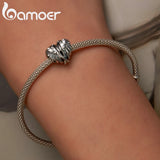 S925 Heart Wings Charms Beads Pendant For Women DIY Jewelry