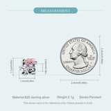 S925 Love Word Charms Beads Pink CZ Pendants Women DIY Jewelry