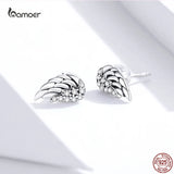 Angel Wings Earrings 925 Silver CZ Hypoallergenic Jewelry
