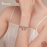 Dragonfly Charms 925 Silver Pendant Women's Bracelet Jewelry