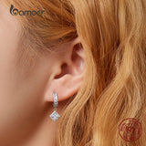 925 Silver CZ Drop Earrings for Women Wedding Jewelry