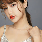 925 Silver Platinum CZ Heart Pendant Necklace