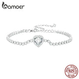 925 Silver Zircon Bracelet for Women Party Jewelry