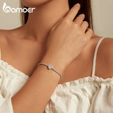 925 Silver Zircon Bracelet for Women Party Jewelry