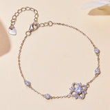0.5CT Moissanite Bracelet VVS1 EX Chain Bezel-setting Zircons Gift