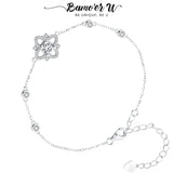 0.5CT Moissanite Bracelet VVS1 EX Chain Bezel-setting Zircons Gift