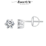 0.9CT D VVS1 Moissanite Ear Stud S925 Classic Earring
