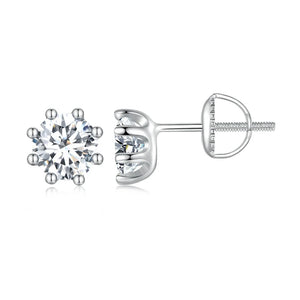 1.6CT D VVS1 EX Moissanite Stud Earrings for Women