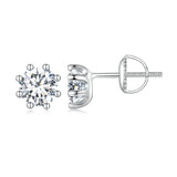 1.6CT D VVS1 EX Moissanite Stud Earrings for Women
