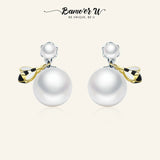 925 Silver Earrings For Women Bridal Wedding Jewelry