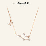925 Silver Gemini Necklace for Girls Birthday Gift