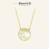 925 Silver Plated Sun Necklace for Women - Birthday Gift Jewelry