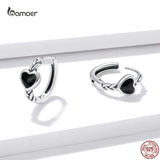 Heart Shape Love Earrings 925 Sterling Silver for Women