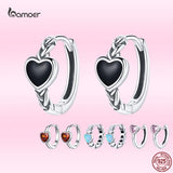 Heart Shape Love Earrings 925 Sterling Silver for Women