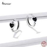 Heart Shape Love Earrings 925 Sterling Silver for Women