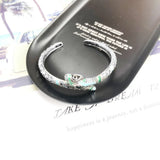925 Sterling Silver Snake Bangle Bracelet, Bohemia Relief Structure Gift