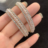 Crystal Tennis Bangle Bracelet Ukrainian Style