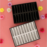 Bangle Bracelet Tray with 20 Slot Insert - White