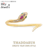 Golden Snake Sterling Silver Bracelet for Women