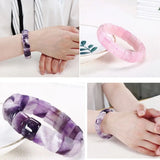 Energy Healing Amulet Bracelet Rose Quartz Purple Amethyst